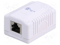 Socket; RJ45; Cat: 6a; shielded,single; Layout: 8p8c; RJ45 socket