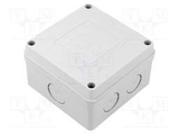 Enclosure: junction box; X: 89mm; Y: 52.5mm; Z: 89mm; wall mount