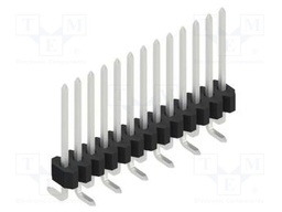 Connector: pin strips; pin header; male; PIN: 13; 1.27mm; SMT; 1x13