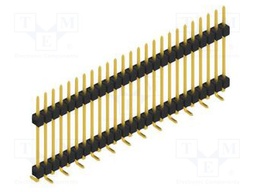 Connector: pin strips; pin header; male; PIN: 25; 2.54mm; SMT; 1x25