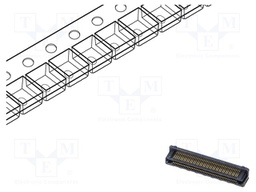 Connector: PCB to PCB; hermaphrodite; PIN: 80; 0.5mm; LSHM; SMT