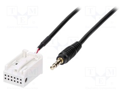 Aux adapter; Jack 3,5mm; Citroën,Peugeot; 0.8m
