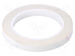Tape: electrical insulating; W: 12mm; L: 66m; Thk: 63um; white; 100%