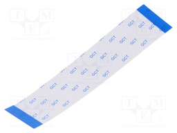 FFC cable; Cores: 40; Cable ph: 0.5mm; contacts on the same side