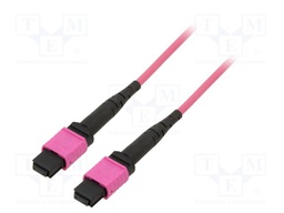 Fiber patch cord; OM4; MPO/PC,both sides; 5m; LSZH; violet