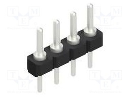 Connector: pin strips; pin header; male; PIN: 4; 2.54mm; THT; 1x4