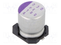 Polymer Aluminium Electrolytic Capacitor, OS-CON, 180 µF, 6.3 V, Radial Can - SMD