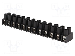 Terminal block; screw terminal; ways: 12; 10mm2; terminals: 24