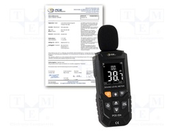 Meter: sound level; LCD; Sound level: 30÷130dB; 20Hz÷12.5kHz; IP20