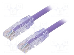 Patch cord; TX6™ PLUS,U/UTP; 6; stranded; Cu; LSZH; violet; Len: 2m