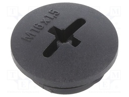 Stopper; M16; 1.5; IP56; Mat: polyamide; Body: light grey; 6mm
