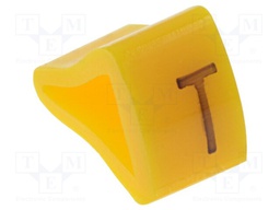 Markers for cables and wires; Label symbol: T; 3÷6.5mm; H: 9mm