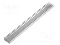 Profiles for LED modules; transparent; surface; L: 1m; aluminium