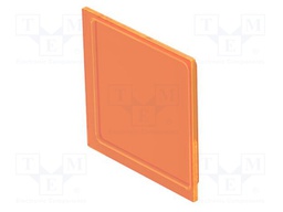Actuator lens; 16mm; 92; orange; plastic; 12x12mm