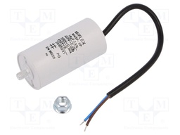 Capacitor: motors, run; 18uF; 450V; Ø40x83mm; -25÷70°C; ±10%; V: 4