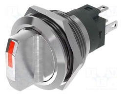 Switch: rotary; Pos: 2; SPDT; 0.5A/220VAC; 0.7A/24VDC; on panel