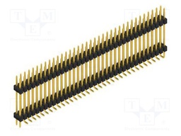 Connector: pin strips; pin header; male; PIN: 72; 2.54mm; SMT; 2x36