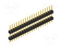 Connector: pin strips; pin header; male; PIN: 20; 2.54mm; THT; 1x20