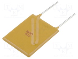 Fuse: PTC polymer; 6A; 16,5x24,9mm; Pitch: 10mm