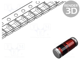 Diode: Zener; 0.5W; 5.6V; SMD; reel,tape; MicroMELF quadro; ZMC