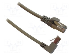 Patch cord; RJ45 plug,RJ45 up angled plug; F/UTP; 6; stranded; Cu