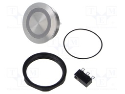 Switch: vandal resistant; Pos: 2; SPDT; 0.1A/30VDC; ON-(ON); RGB