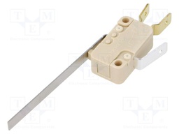 Microswitch SNAP ACTION; with lever; SPDT; 16A/250VAC; ON-(ON)