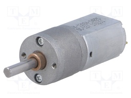 Motor: DC; with gearbox; 12VDC; 1.6A; Shaft: D spring; 225rpm