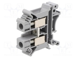 Splice terminal: rail; grey; screw terminal; polyamide; TS32,TS35