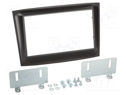 Radio frame; Fiat; 2 DIN; black