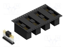 Connector: pin strips; pin header; male; PIN: 20; 2.54mm; SMT; 2x10