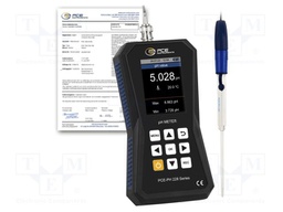 Meter: pH; LCD 2,8"; -2÷20pH,±2000mV; IP52; Dim: 178x32x85mm
