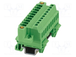 DIN rail connector, nominal cross section: 1.5 mm?, color: g