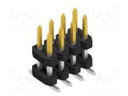 Connector: pin strips; pin header; male; PIN: 8; 2mm; SMT; 2x4; 100V