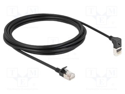 Patch cord; S/FTP; Cat: 6a; RJ45 plug,RJ45 up angled plug; 3m