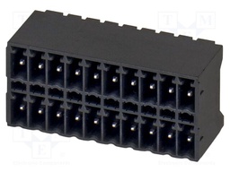 PCB headers, nominal cross section: 1.5 mm?, color: black, n