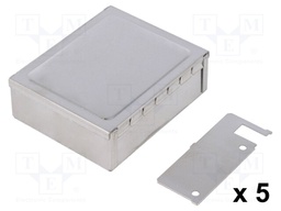 Enclosure: shielding; X: 68mm; Y: 83mm; Z: 28mm; steel