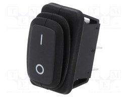 ROCKER; SPST; Pos: 2; OFF-ON; 10A/250VAC; 25A/12VDC; 50mΩ; -20÷85°C