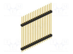 Connector: pin strips; pin header; male; PIN: 18; 2.54mm; THT; 1x18