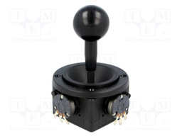 Joystick; 0÷5kΩ±5%,2- axes; Stabl.pos: 1; 5kΩ; -10÷80°C