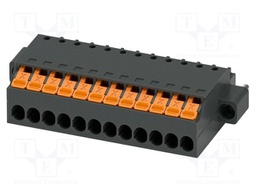 PCB connector, nominal cross section: 1.5 mm2, color: black,