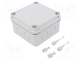 Enclosure: junction box; X: 111mm; Y: 111mm; Z: 68mm