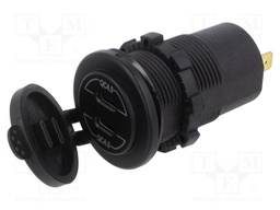 Automotive power supply; USB C socket x2; Sup.volt: 12÷24VDC