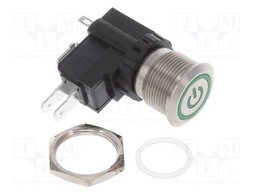 Switch: vandal resistant; Pos: 2; SPDT; 16A/250VAC; IP67; ON-(ON)