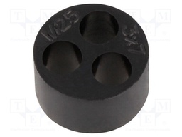 Insert for gland; with metric thread; Size: M25; IP68; Holes no: 3
