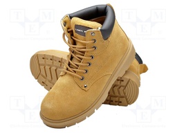 Boots; Size: 43; beige-brown; leather,chamois; bad weather,slip