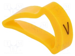 Markers for cables and wires; Label symbol: V; 15÷20mm; H: 25mm