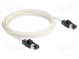 Patch cord; S/FTP; Cat: 6a; RJ45 plug,both sides; 3m; LSZH; white