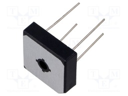 Bridge rectifier: single-phase; Urmax: 100V; If: 15A; Ifsm: 300A