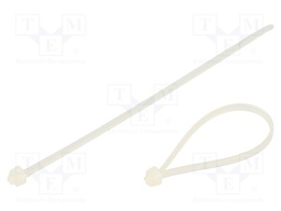 Cable tie; L: 102mm; W: 2.4mm; polyamide; 80N; natural; Ømax: 20mm